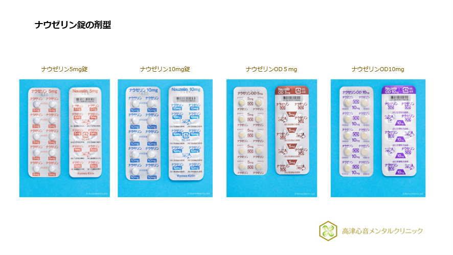 ナウゼリン錠の剤型