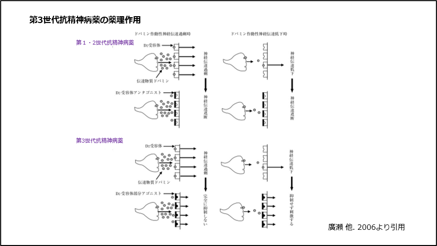 第3世代抗精神病薬の薬理作用