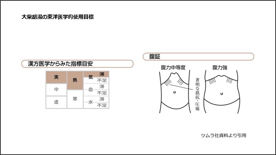大柴胡湯の東洋医学的使用目標